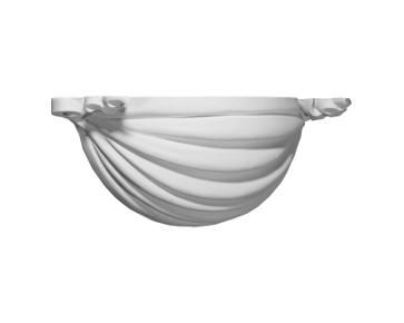 19 7/8in.W x 7 7/8in.D x 6 5/8in.H Ribbon Wall Sconce